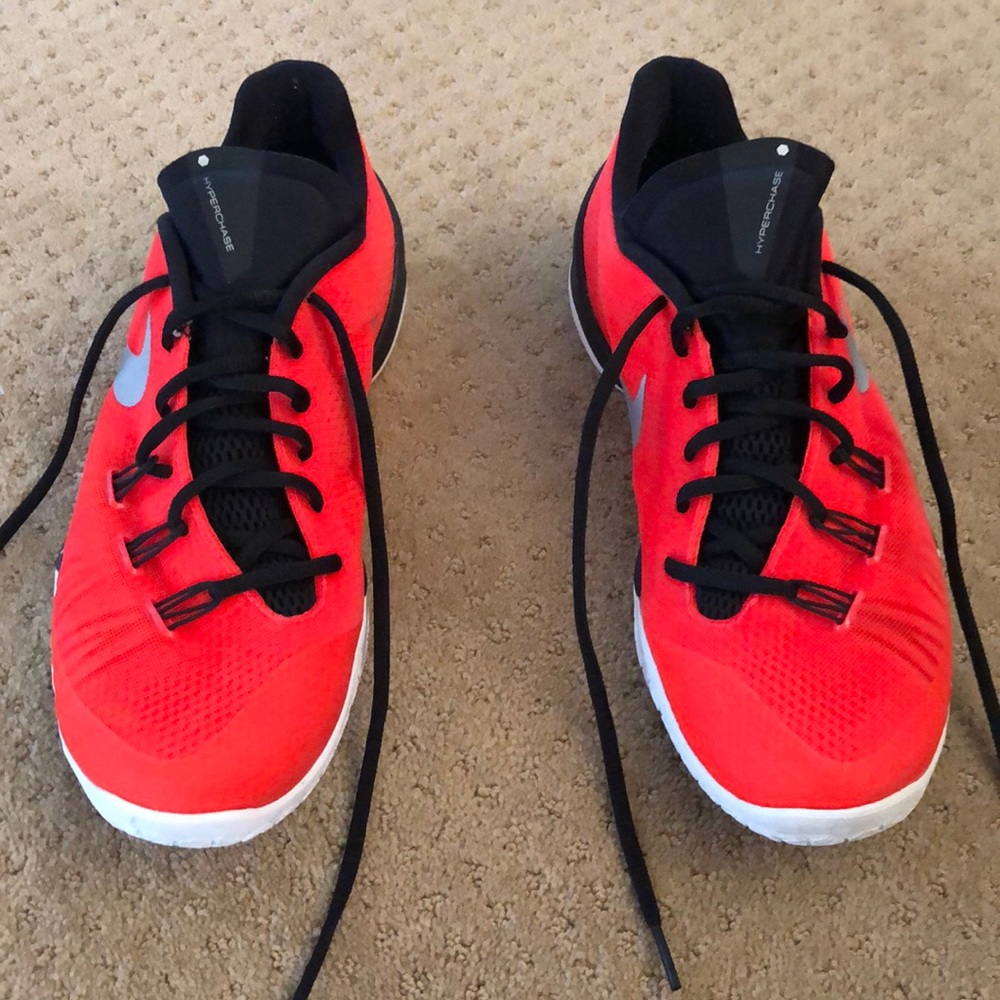 Nike hyperchase orange and black
